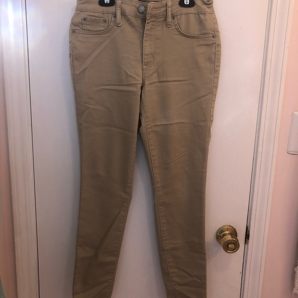 Khaki Aeropostale High Wasted Jegging